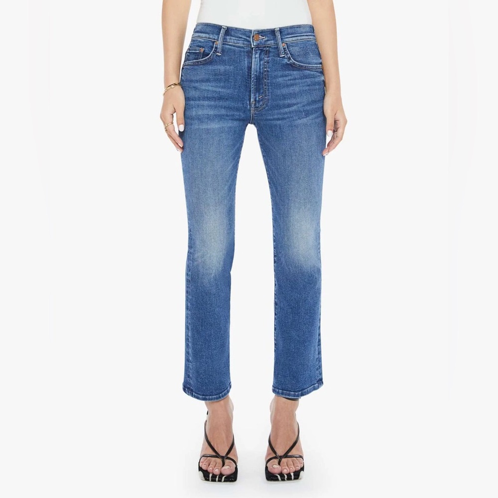 MOTHER Women's Boot Cut Jeans in Classic Blue